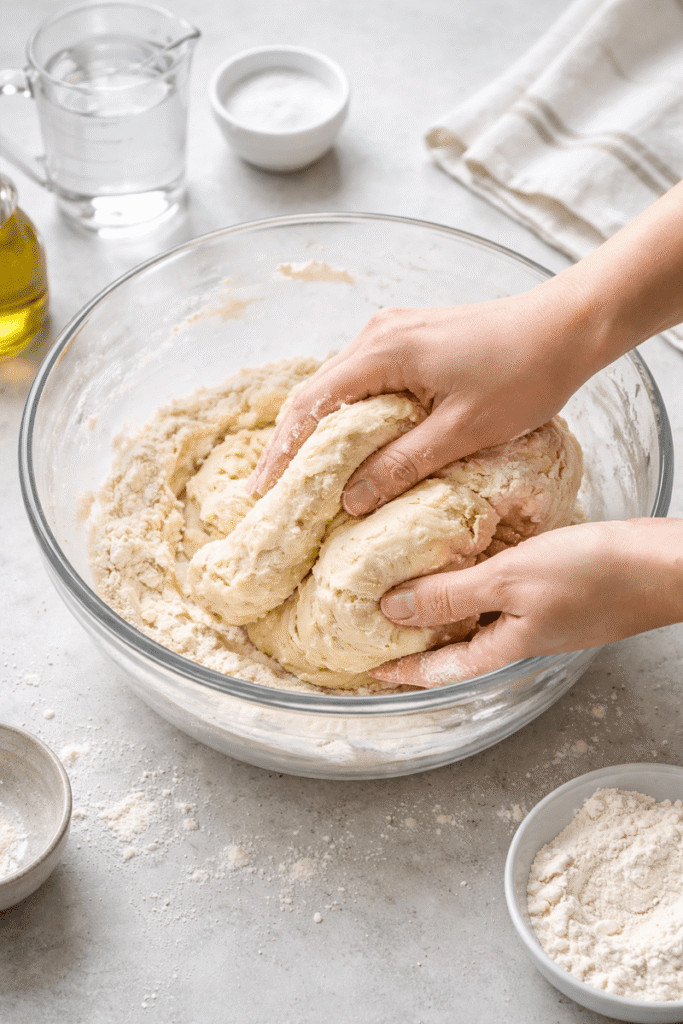 wyrabianie ciasta na pierogi krok po kroku
